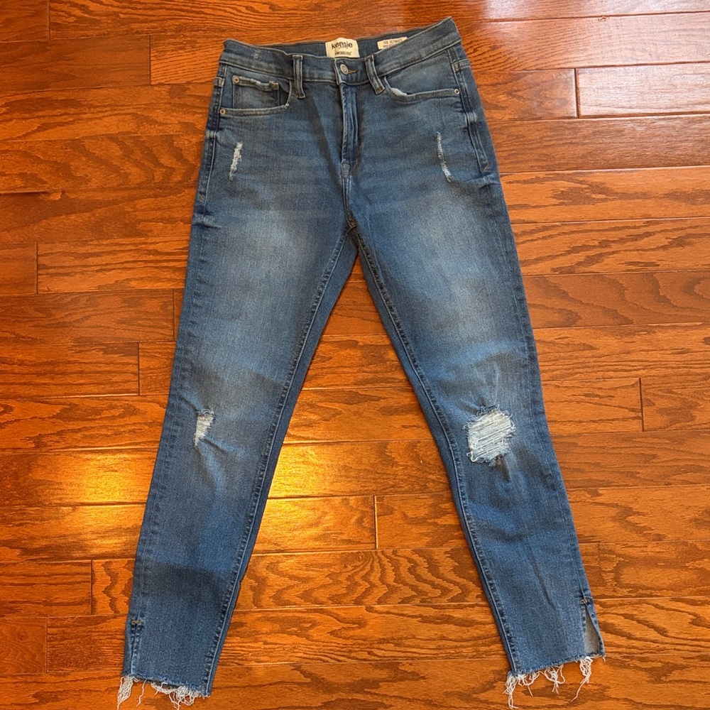 Kensie Distressed Blue Jeans